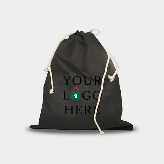 Black - Drawstring Bag